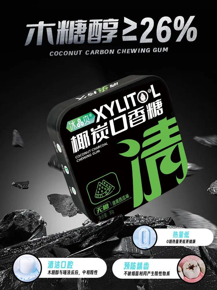 口香糖正掀起糖果界“黑科技”风暴开元棋牌试玩打破常规！这款黑黑的(图4)